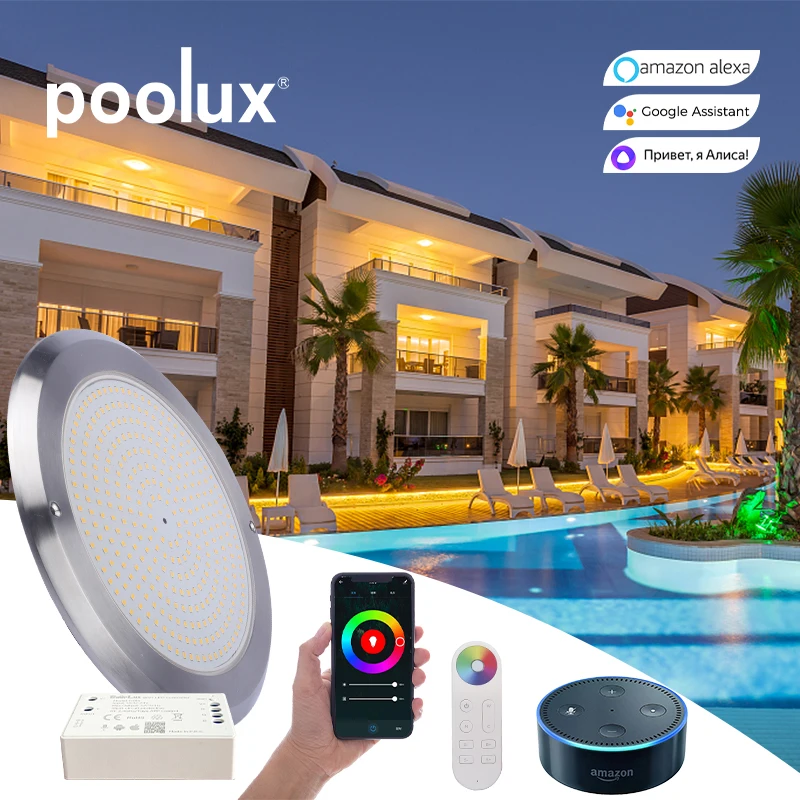 2022 High Quality Waterproof 260mm IP68 12V AC Underwater Ultra thin Resin wall mounted Lamp Led Swimming Pool Light