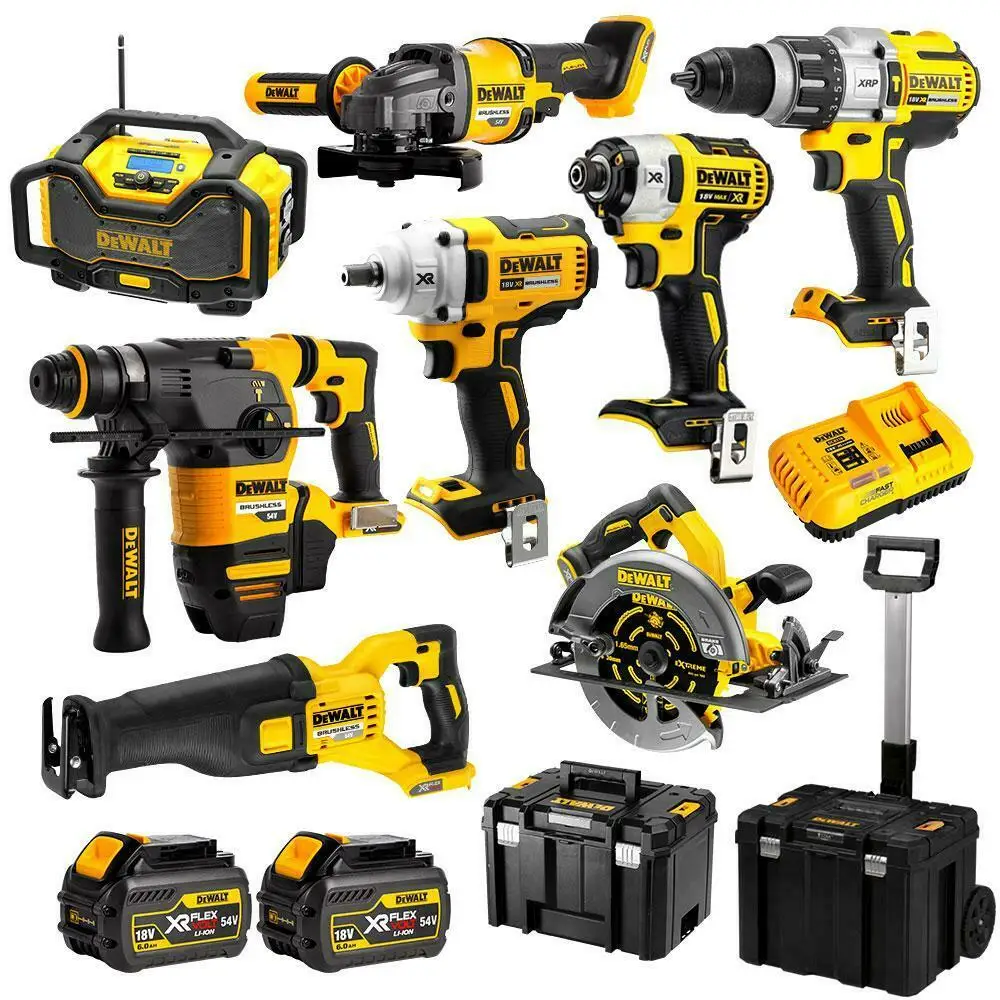 Wholesales Dewaltes 18V-54V 6.0Ah XR Li-Ion Cordless 8pce Combo Kit Including Brushless New