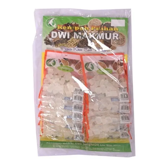 Good Quality 10X60g Rock Sugar Lump Sugar for ingredient Used in Traditional Medicine to Prevent or Treat Various Alignments