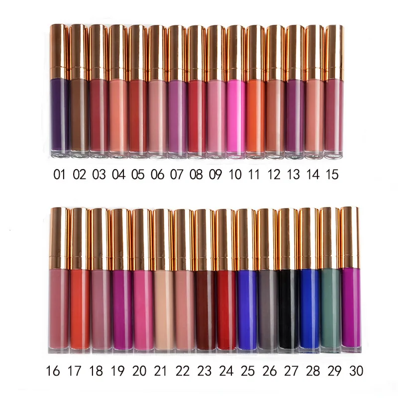 Wholesale matte non-stick lip gloss lip glaze lipstick in various colors
