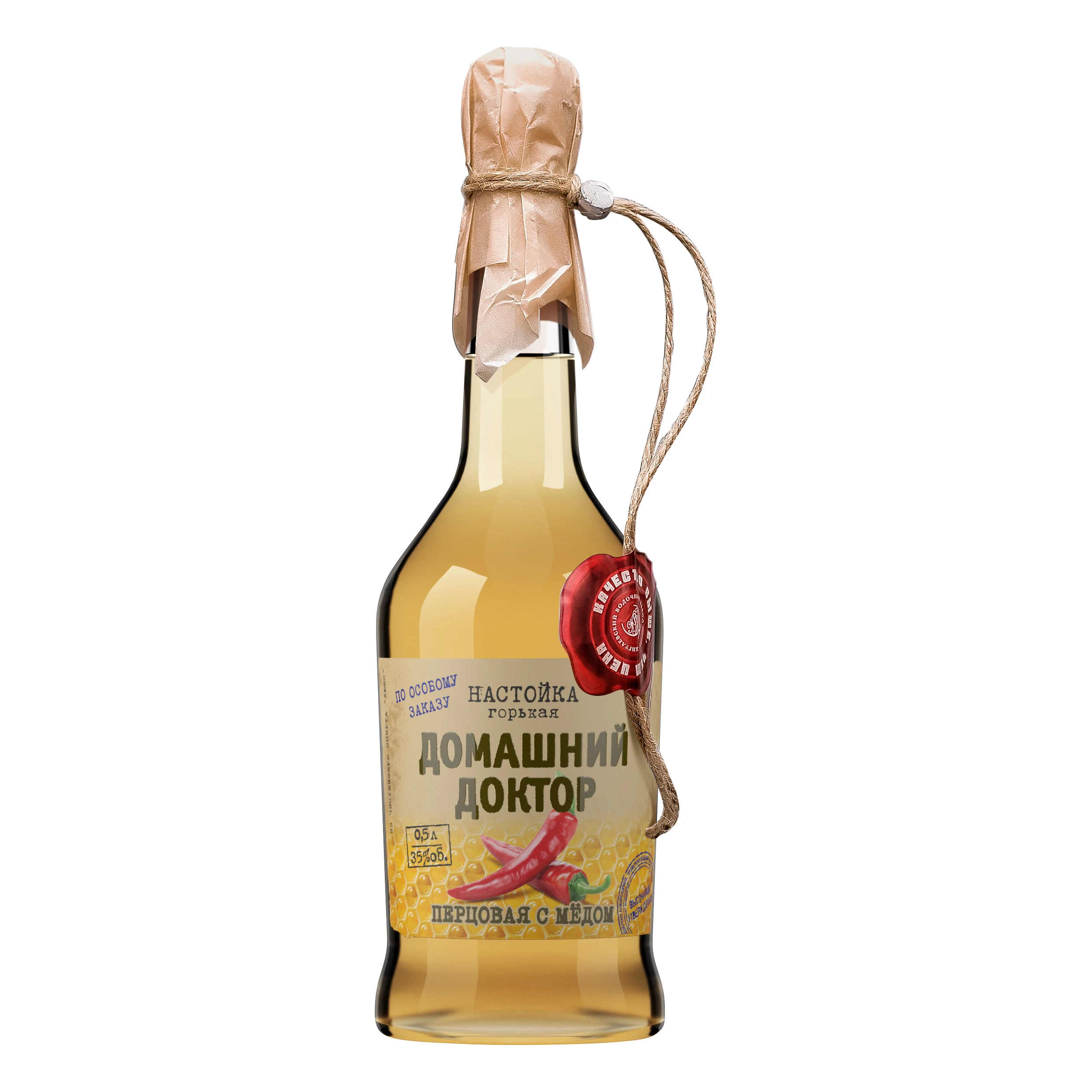 Русский натуральный (35% Альц.) Настойка для перца «Family Doctor» 500 мл без искусственных цветов и запахов