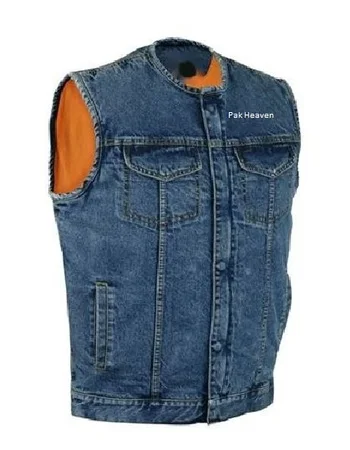custom print embroidery riding motocross  motorcycle motorbike racing denim jeans vest with protective fire resistance