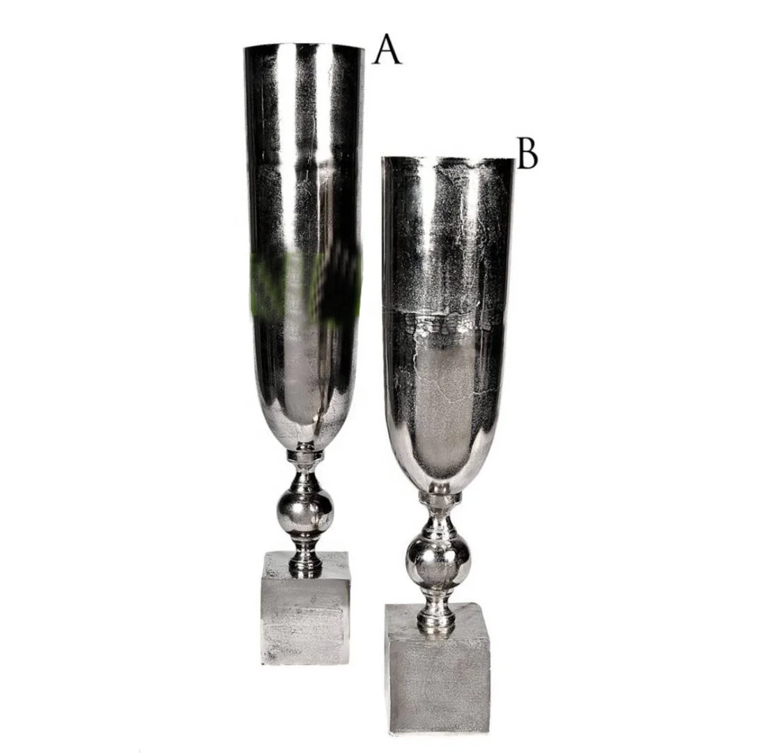 
 Кованые алюминиевые полированные напольные цветочные вазы для отеля  