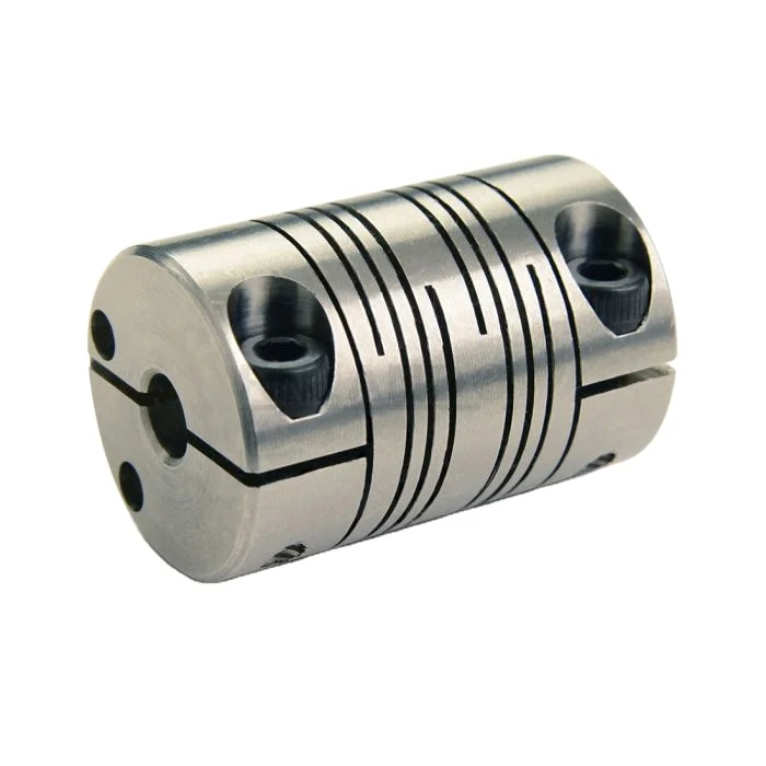 
shaft coupler 2mm To 12mm OD 12x63mm parallel lines Flexible Coupling stainless steel 
