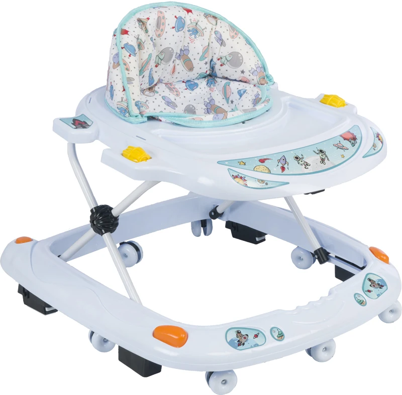 Baby Walker Wholesale Baby Walkers Comfortable Carrier New Model Different Light Melody Activity Toys Table 2024 Baby First Car