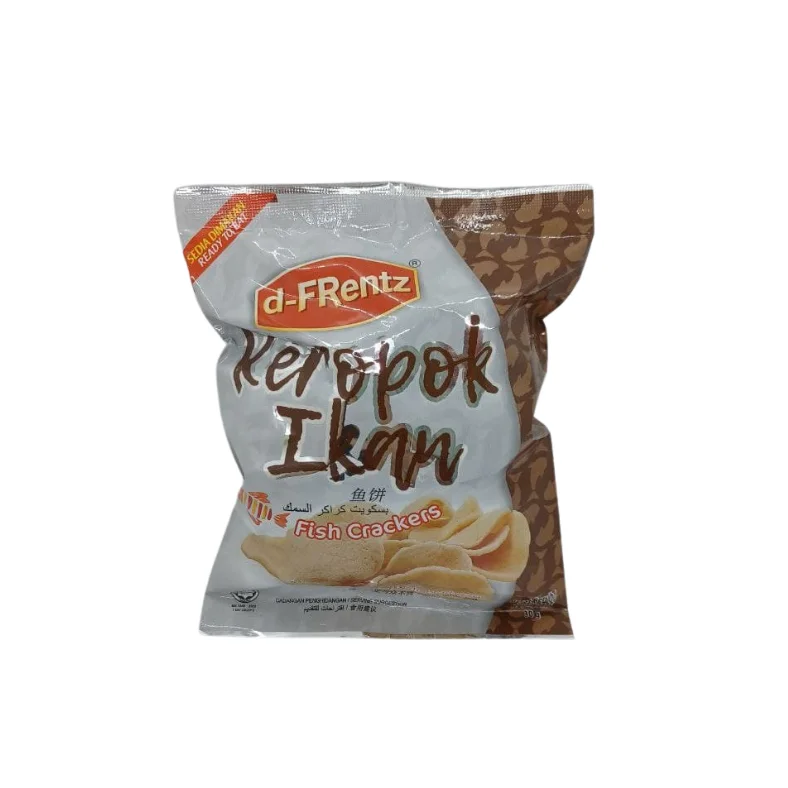 OEM Keropok Ikan Crispy Fish Cracker Stick 30GM Made From Fish Paste Perfect For Afternoon Snack or Side Dish at Rice Meals