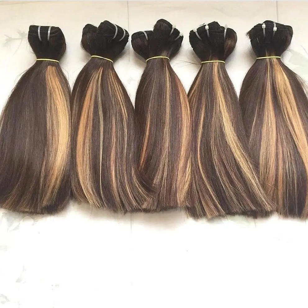 
Смешанные двойные натянутые Remy натуральные вьетнамские человеческие волосы цветные удлинители волос 100% выровненные кутикулы 8-32 дюйма 