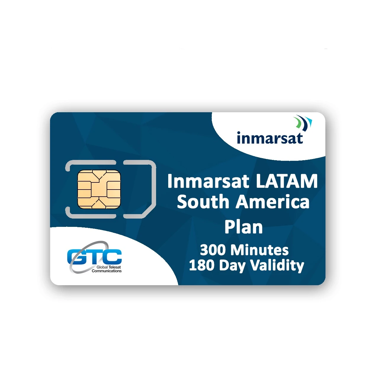 Inmarsat Satellite Phone SIM Card With Prepaid Airtime For LATAM (Latin America)