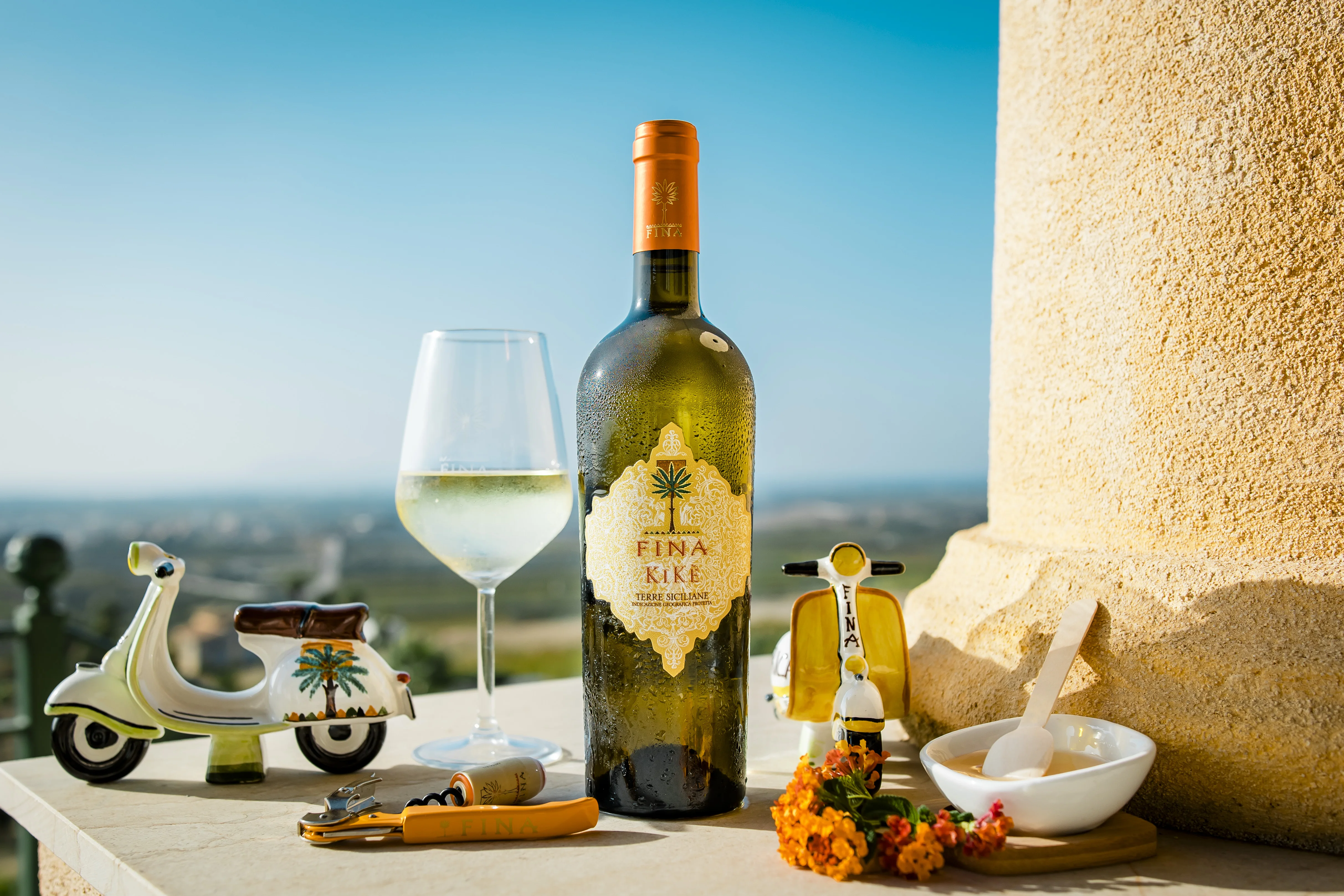 Сделано в Италии 90% ароматический трамин/10% Sauvignon Blanc стеклянная бутылка для вина 0 75 Л 13% об. белый