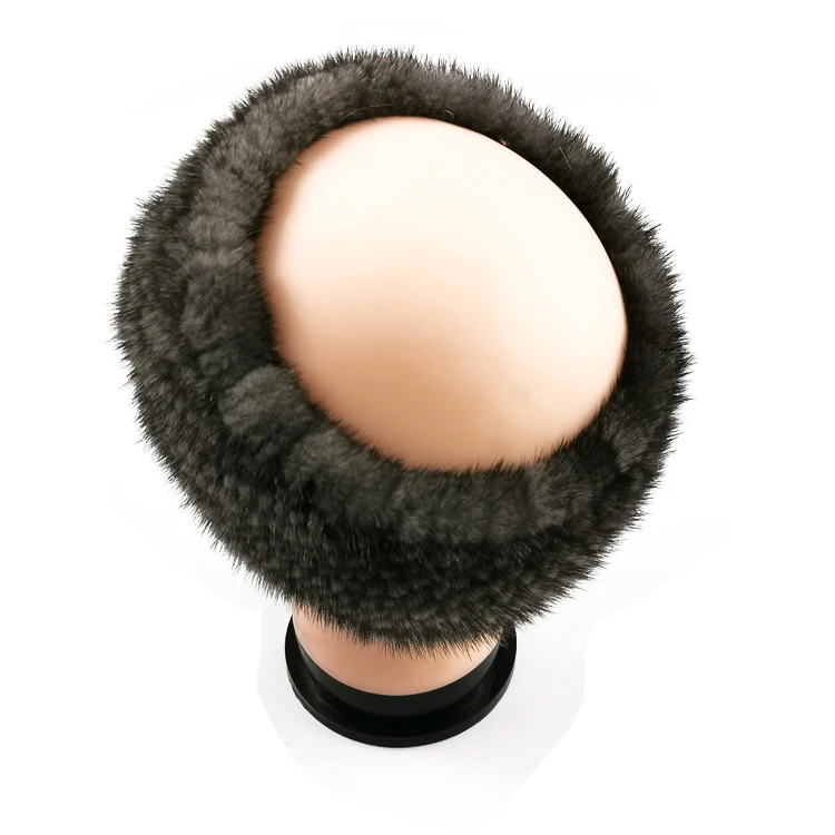 Winter New Style Fashion Knit Mink Fur Scarf Women