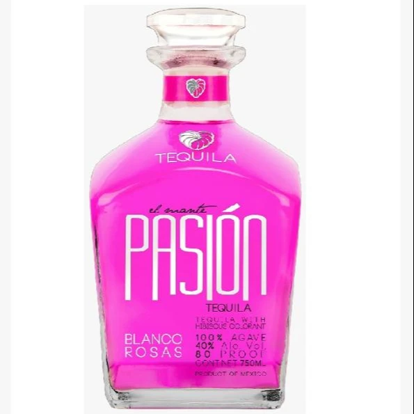 
Alcoholic beverages distilled liquor El Mante Pasion Blanco Rosas Tequila 
