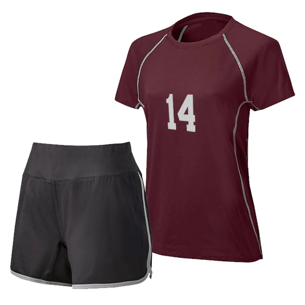 Men Volleyball Uniform Sports Can Custom Sublimation Breathable Volley Ball Clothing Volleyball Jersey and Short