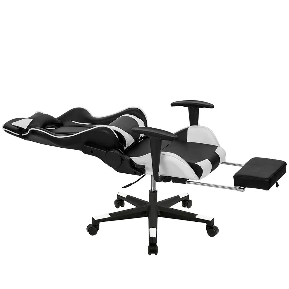 Base Office Racing Wcg Gaming Chair with Footrest Factory Direct Ergonomic Nylon Office Furniture Modern Synthetic Leather