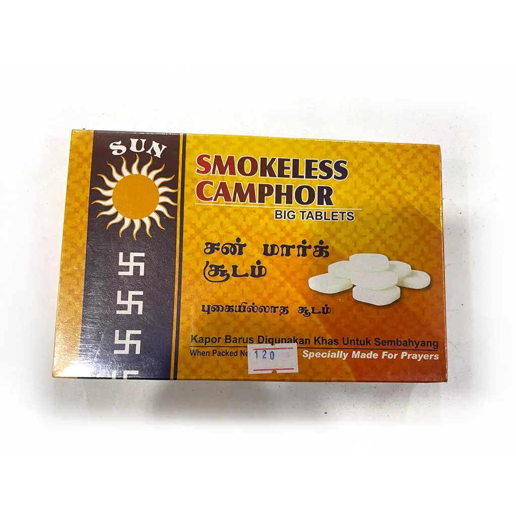 
 Бездымная камфора (Большая таблетка) прямоугольная таблетка 120 г в коробке для религиозной молитвы  