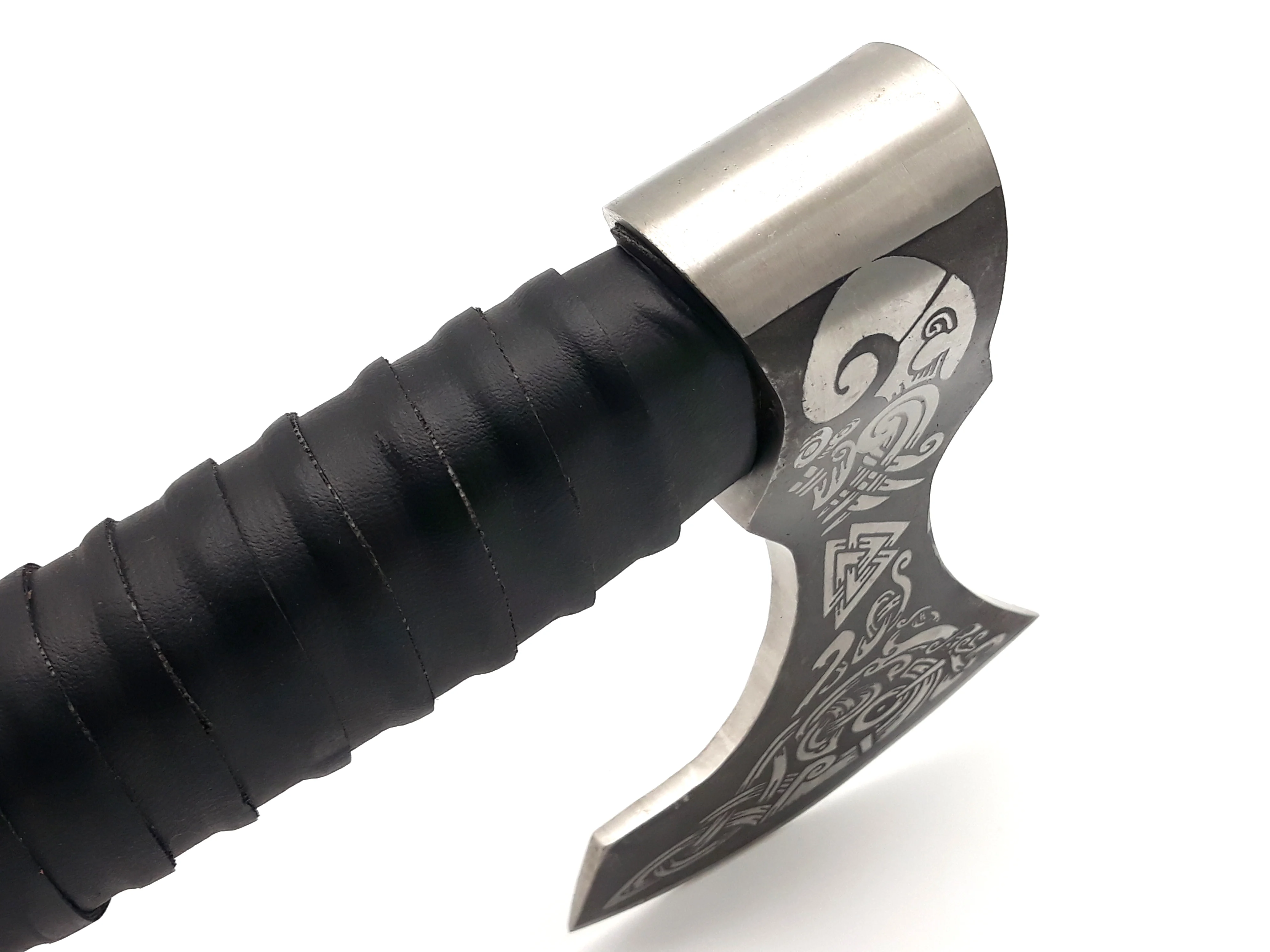 1095 High Carbon Steel Embossed Head Axe Industrial Grade Hatchet with Wood Handle for Camping and Cutting