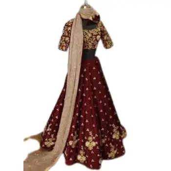 Hand Embroidery Bridal ethnic gota patti wedding Lehenga Indian Designer Wedding Chaniya Choli anarkali banarasi chikankari dres