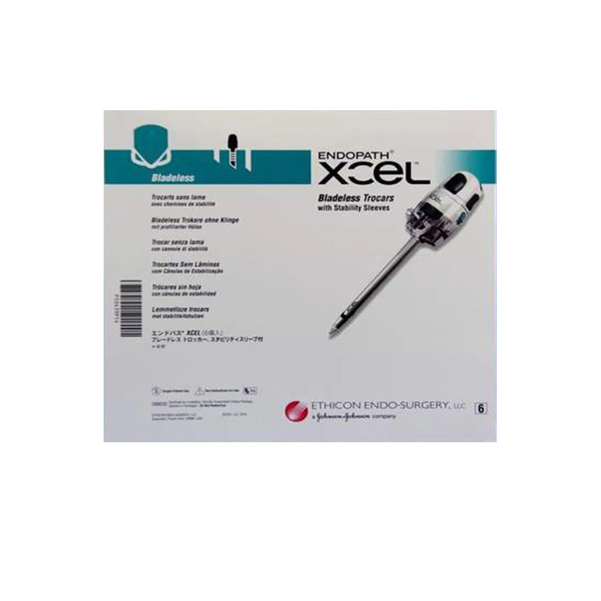 ETHICON ENDOPATH XCEL DISPOSABLE SURGICAL TROCARS 12 MM B12LT BLADELESS WITH STABILITY SLEEVE: OBTUR, OPTICAL, 12MM-100MM