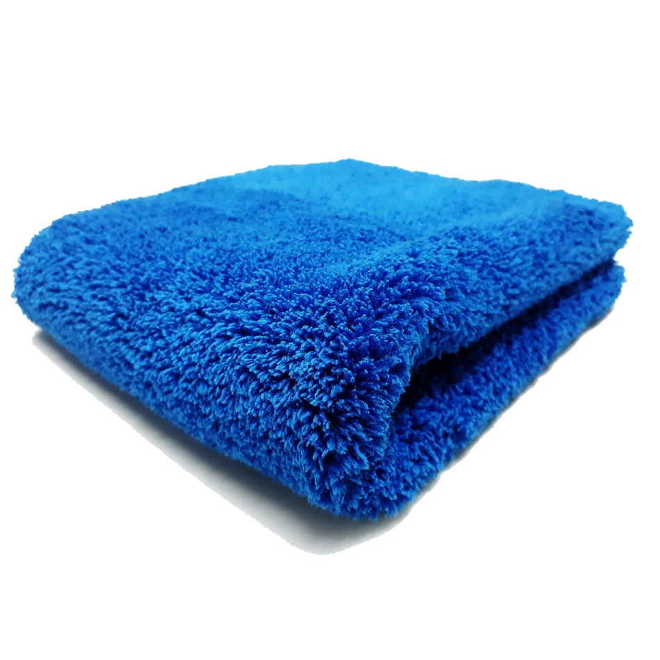 Microfiber Car Buffing Towel Made in Korea Plush coral 500gsm ultrasonic cutting or knife cutting and tumble