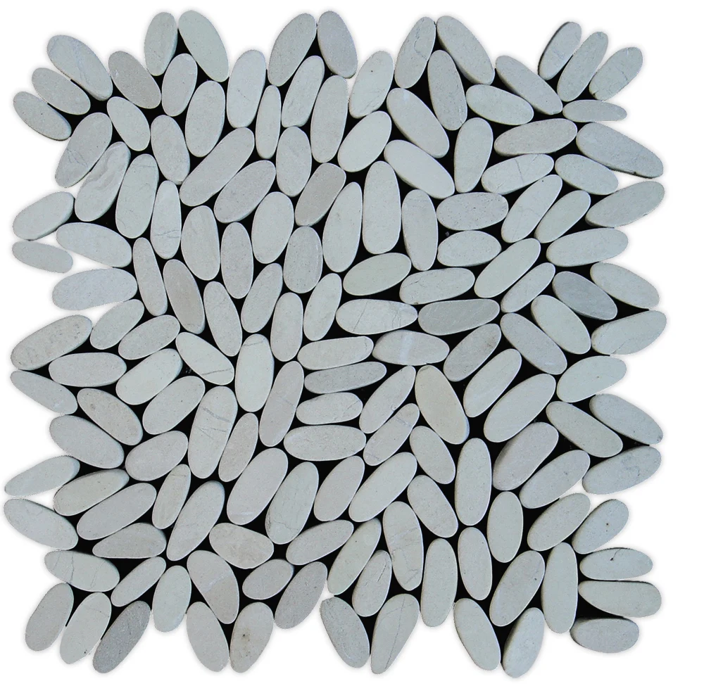 Bali Natural Black Pebbles Mosaic Tile - Indonesia Natural Black Pebbles Stone Mosaic