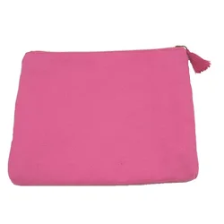 Organic quilted small pouch folding Custom personalized travel zipper makeup cosmetic bag for women