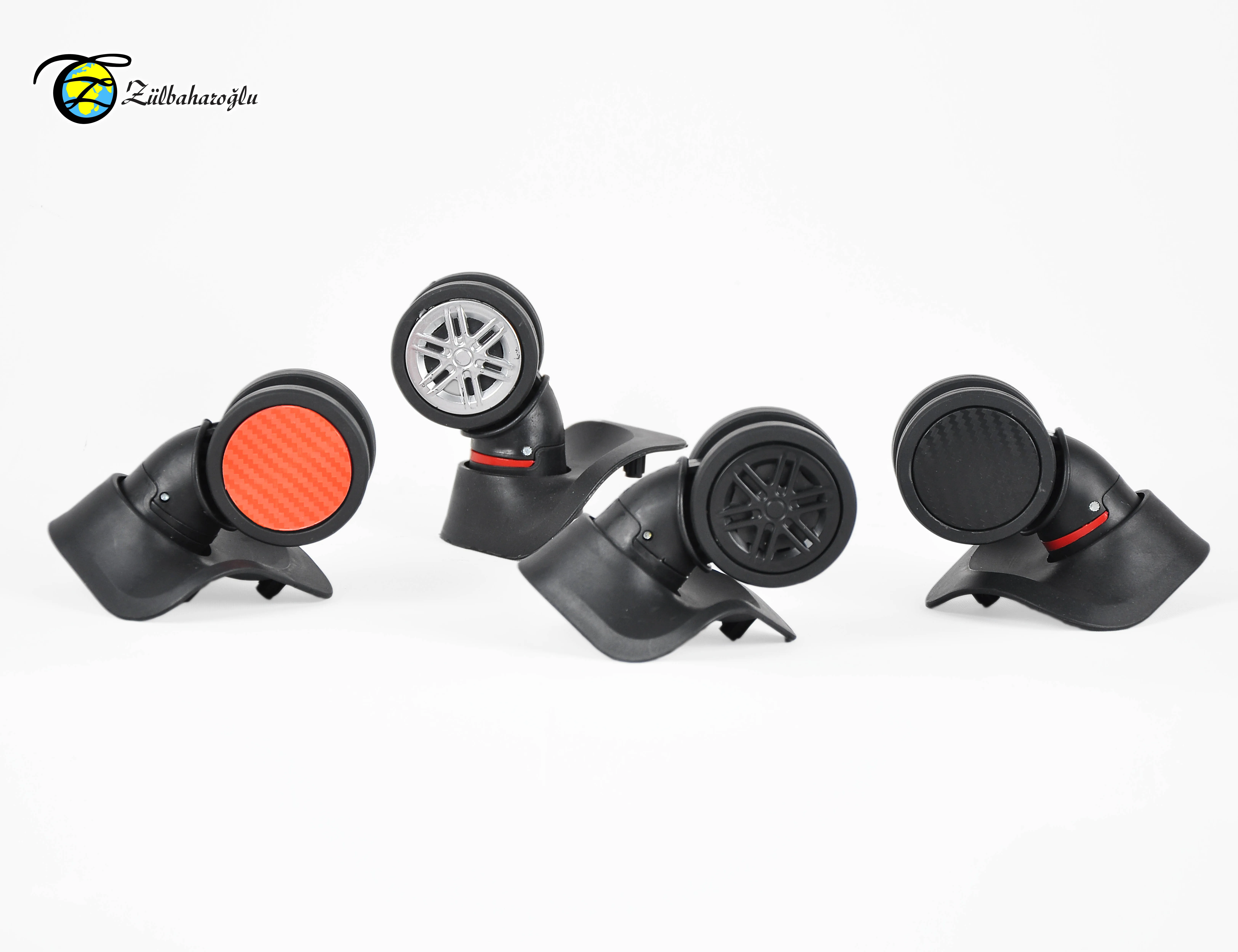 Hot Sale Fashion Trolley Luggage Accessories Made In Turkey ABS Suitcase Iron Trolley System Wheels Handles ABS Hard Shell