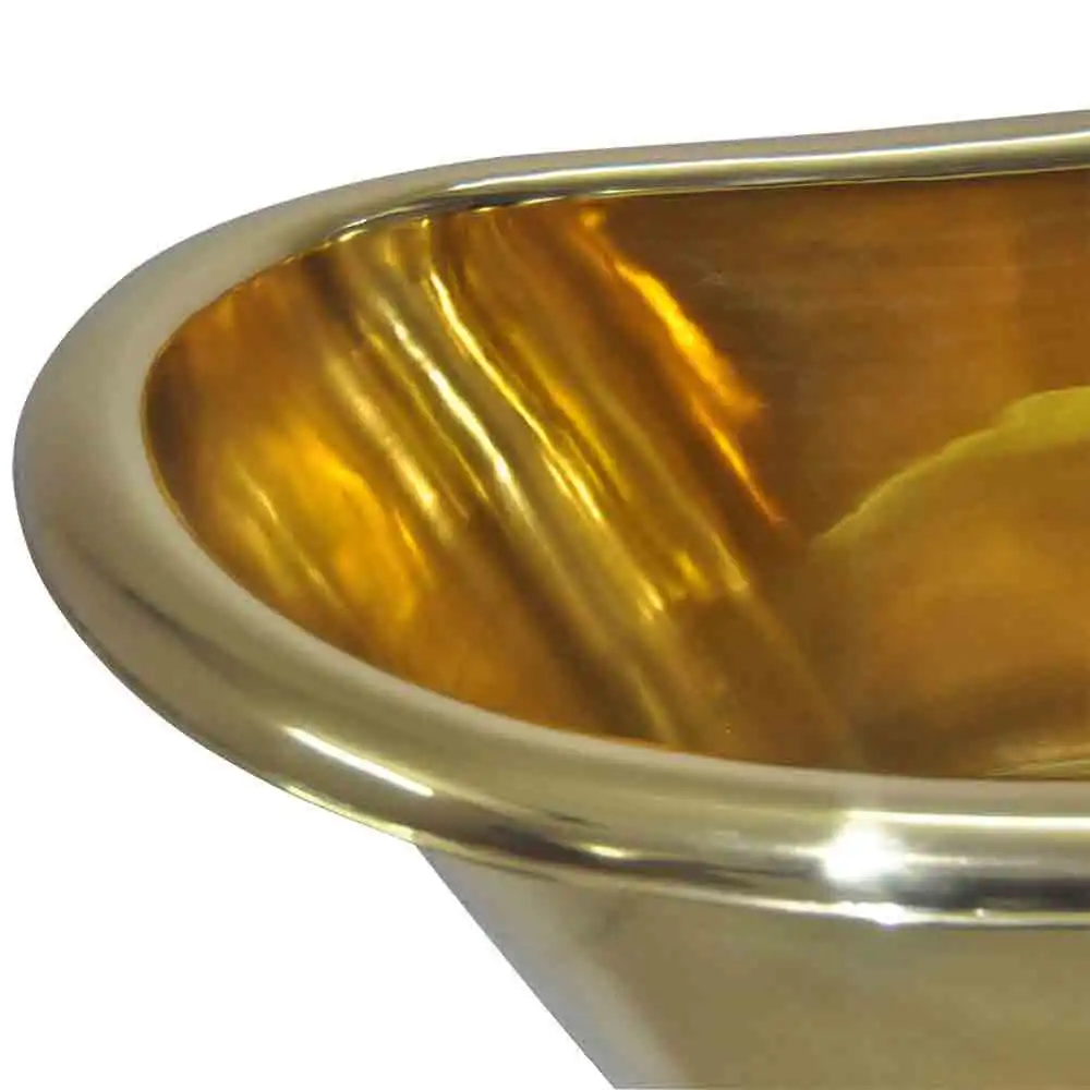 Pedestal Brass Bathtub