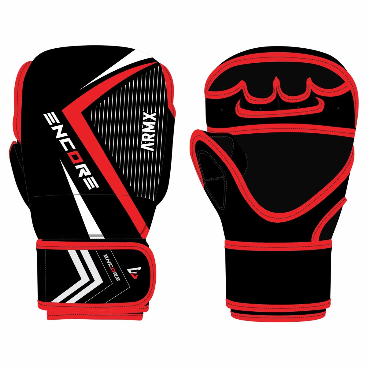 Mma Grappling Muay Thai Training Gloves Custom Logo Half Finger Gloves Fighting Encore Boxing Gloves