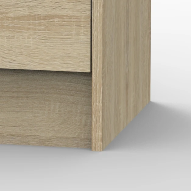 Modern 4 Drawer Open Shelves On Top Storage Rack Shelf Wood Bookshelf Bedroom Cabinet Made in Malaysia 1402
