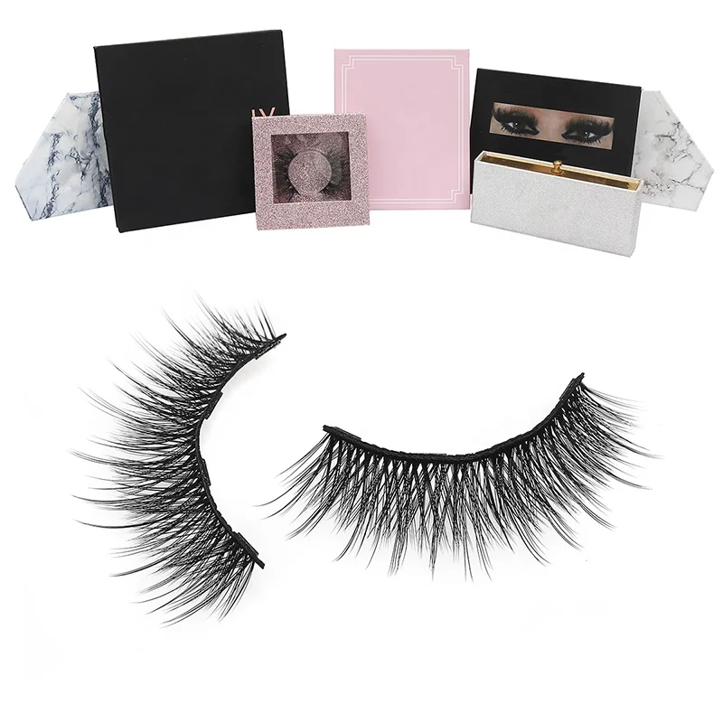 2020 new style wholesale 3 pairs 3D korean magnetic eyeliner and magnetic eyelash kit