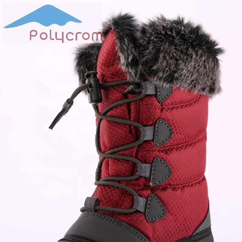 
Hot Sell Children Anti-slip Soft Kids Leather Waterproof Duck Boots Winter Bean Waterproof Boots For Kids 