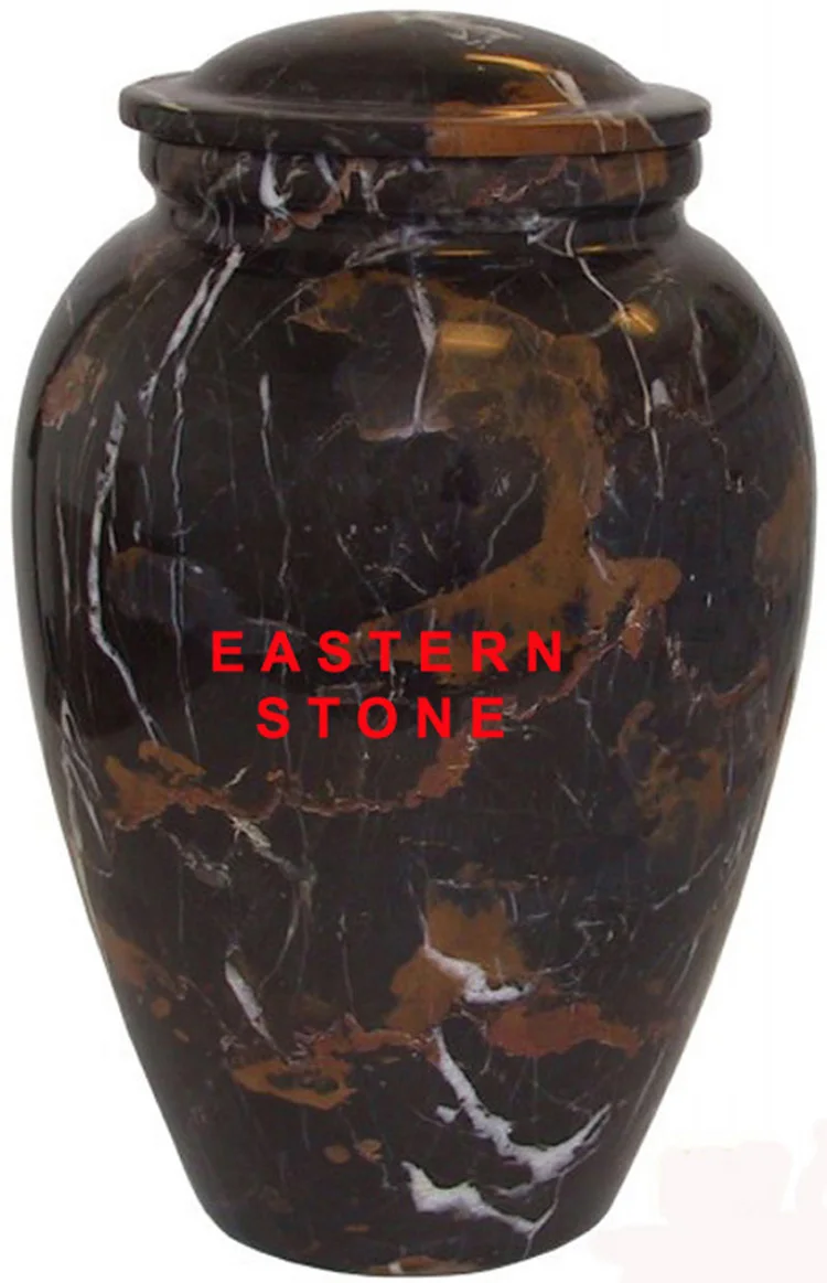 EUROPEAN DESIGN ONYX STONE ASH URNS, WOODEN CREMATION URNS