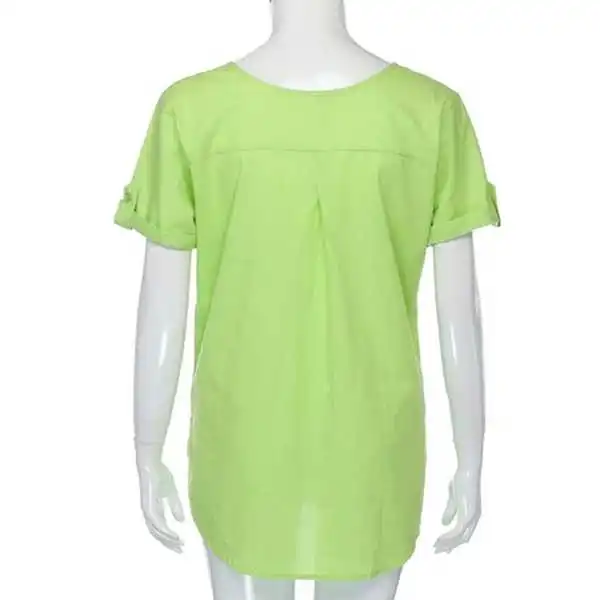  Длинные футболки для женщин в зеленом цвете большие размеры хлопковые женские