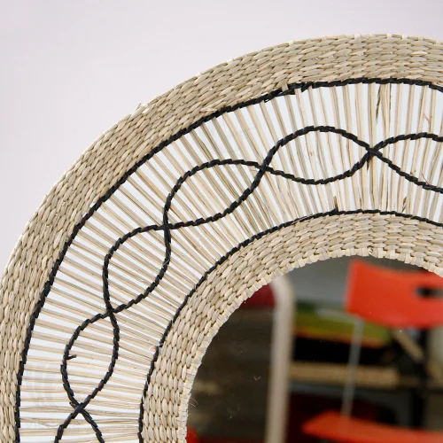  Качественное зеркало для спальни из ротанга морской травы гиацинта в европейском стиле подарочной коробке вьетнамский сувенир