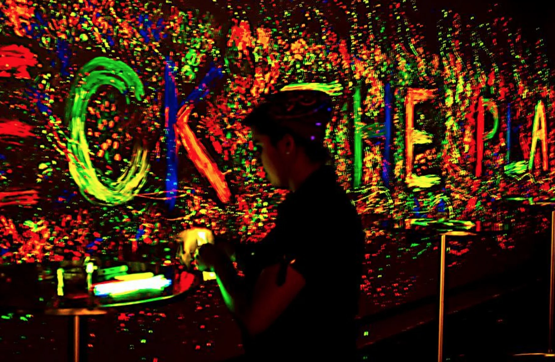 
1/2 Gallon Acrylic Neon Acrylic Paint - UV Reactive - Fluorescent Paint - Glows Under Ultraviolet Light 