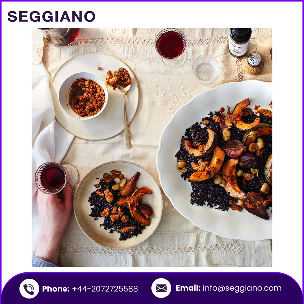 High Quality Italian Factory Direct Sale Seggiano Black Venus Rice 500g