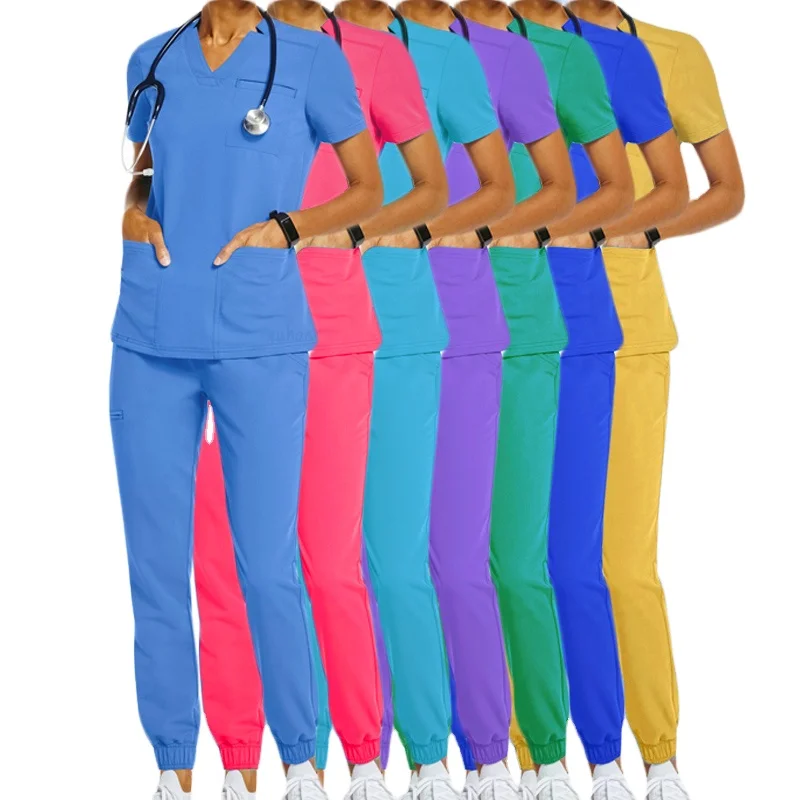 OEM Medical Clothing Hospital Uniform for Doctors Men Hospital Clothing Patient Gown Clothes Cotton Unisex Customized
