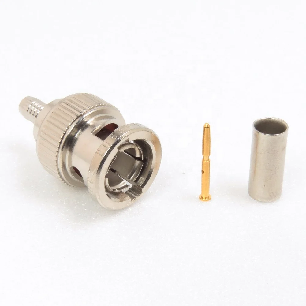 3G SDI 75 Ohm BNC Connector Crimp Plug for Belden 1855A
