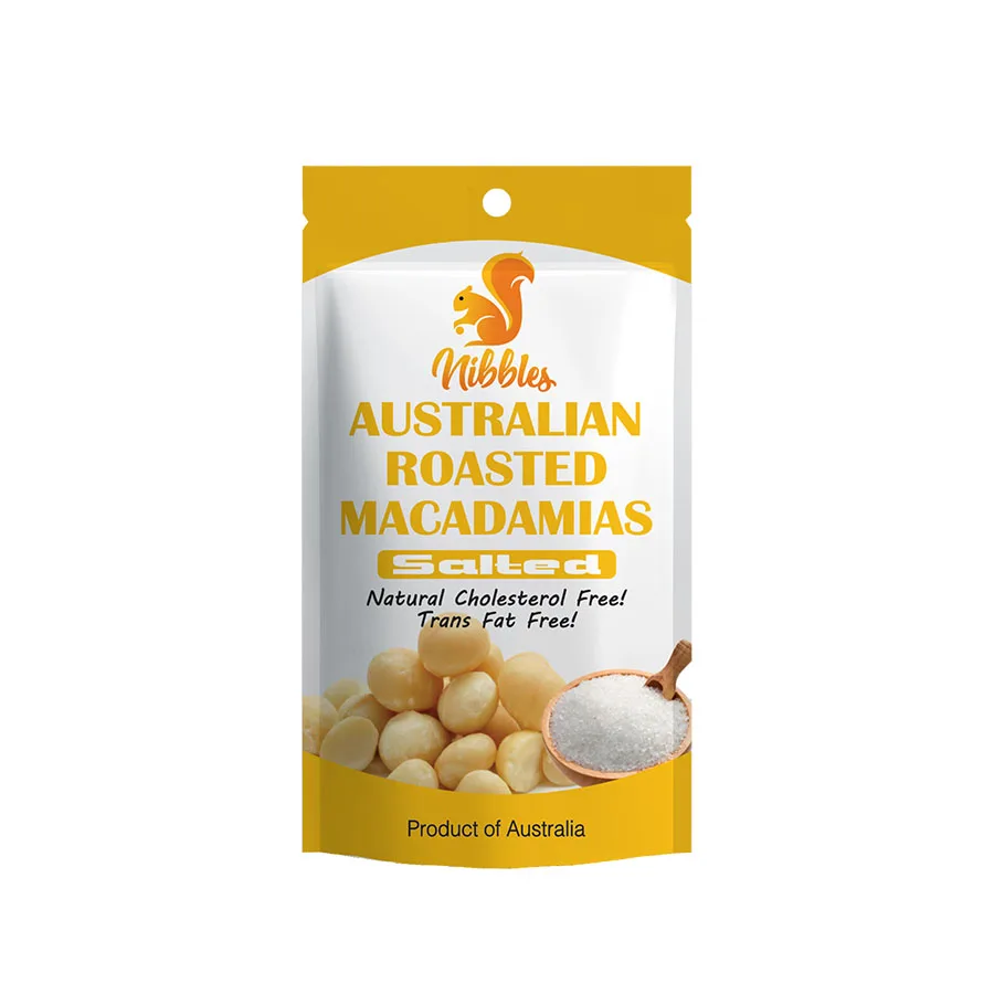60g Roasted Dried Nibbles Premium Australian Roasted Salted Macadamia Nut Made In Australia