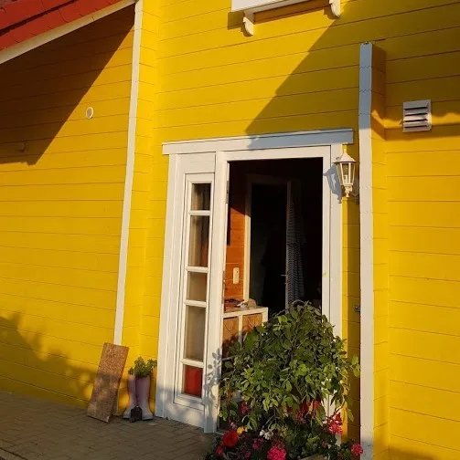 House Villa Office Log House - according to EU Standards Carport