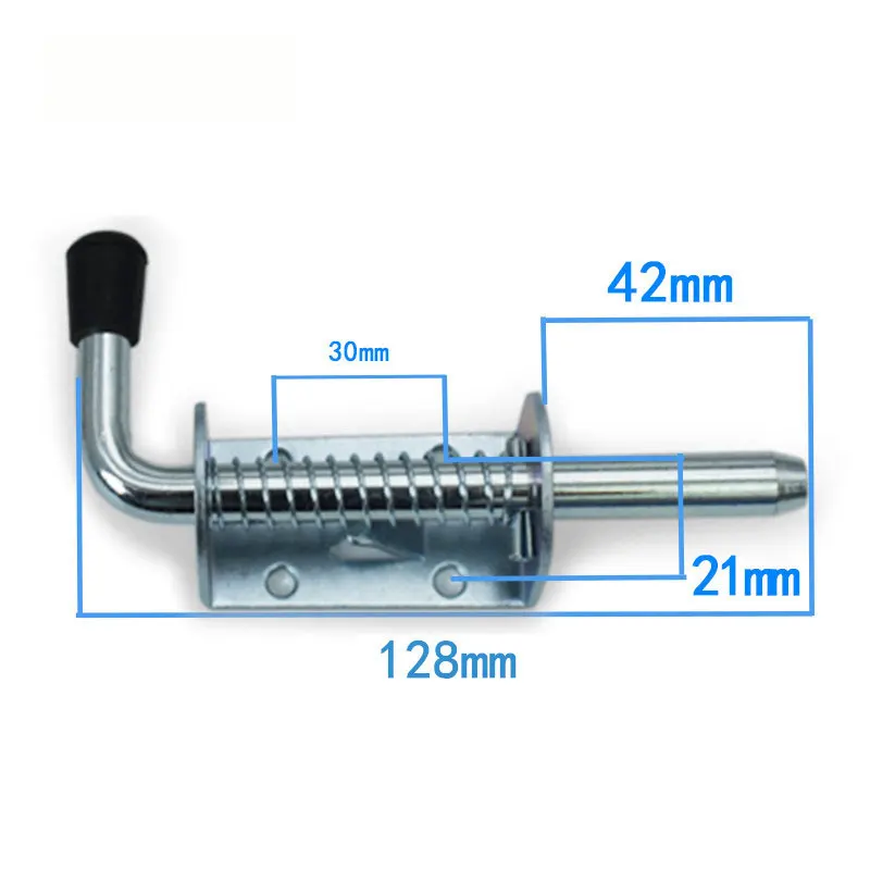 Factory Supply Galvanized Sliding Body Small Inward Facing Side Spring Loaded Latch Bolt