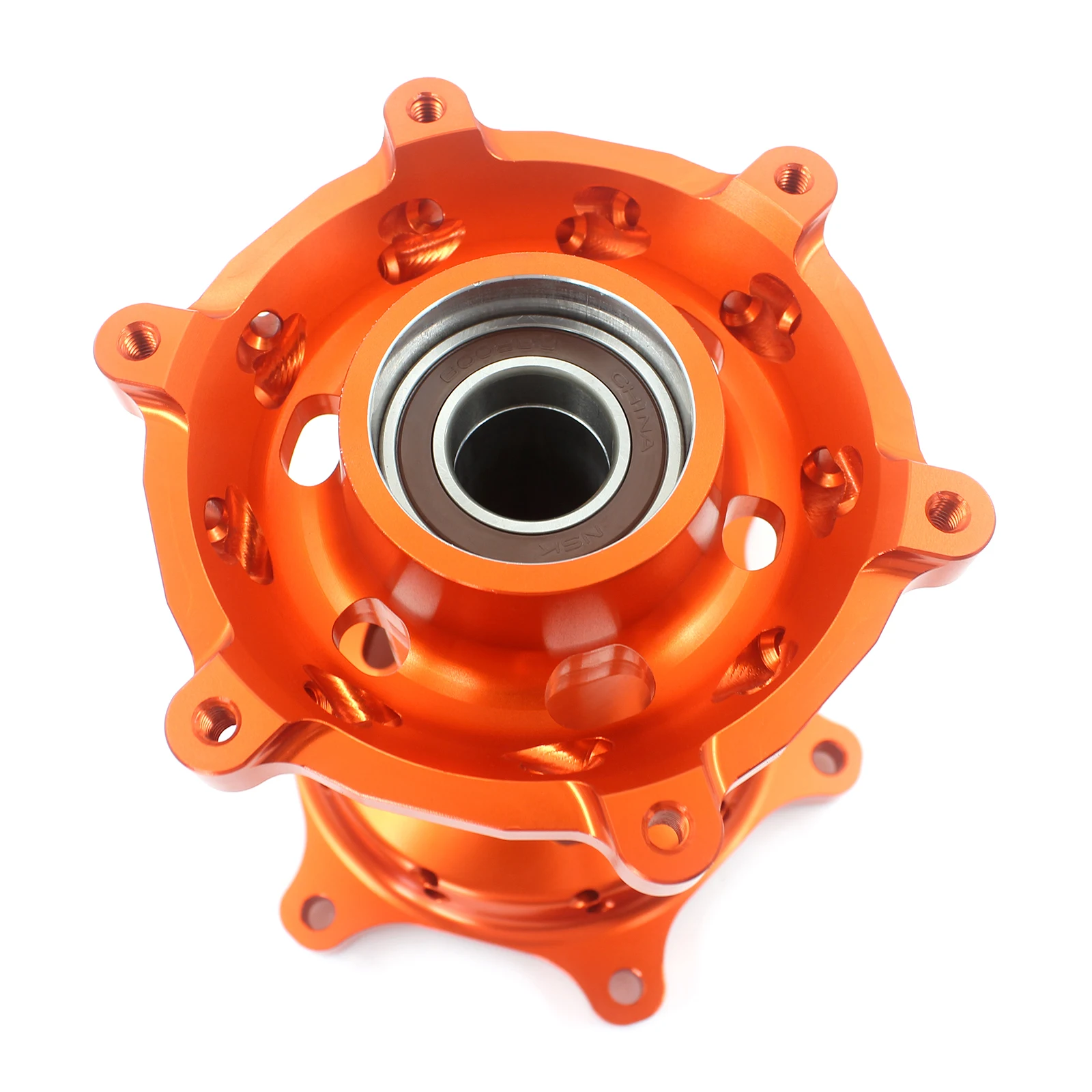 
KKE Motorcycle Aluminium Alloy CNC Machined Hub Set Compatible with KTM EXC 125 SXF 350 XC-F 450 Orange Or Blue 