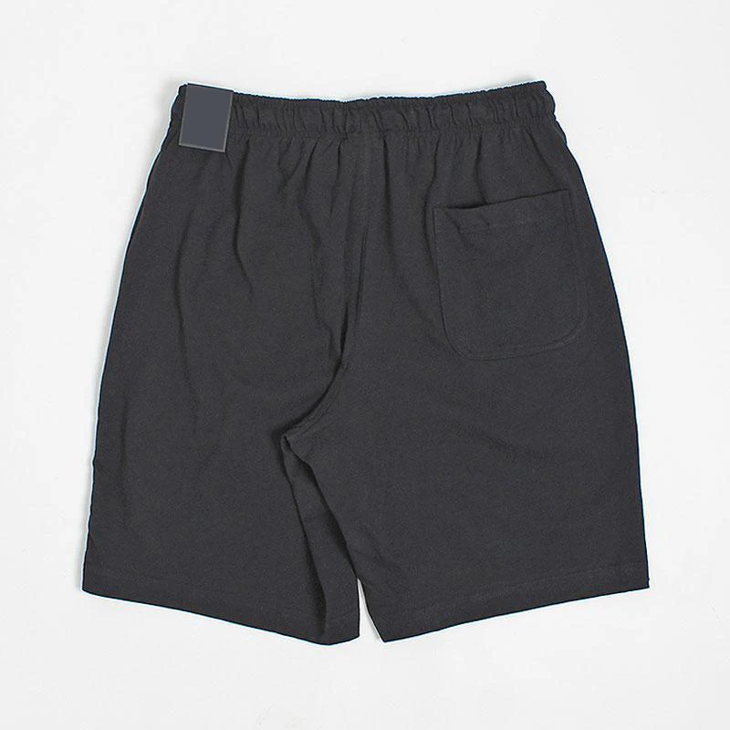 Женские черные однотонные летние шорты для бега из 2 частей