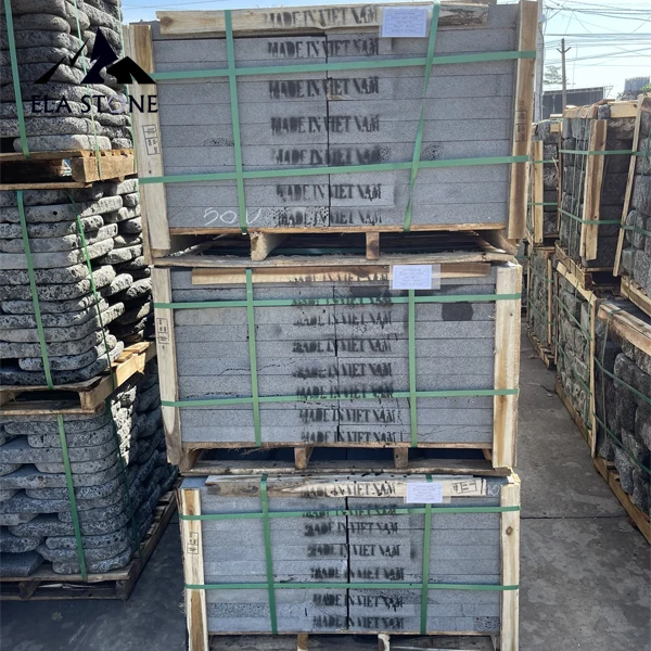 Базальтовый Камень черный натуральный вьетнамский оптом камень разрезанный по размеру упаковка поверхности