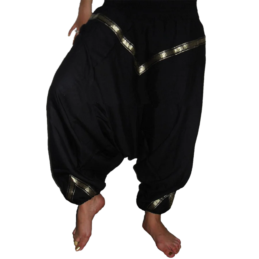 Best Quality Eco-friendly Harem Pants with Brocade Highlight in Retro Triangle Design for Men available in Different Colors