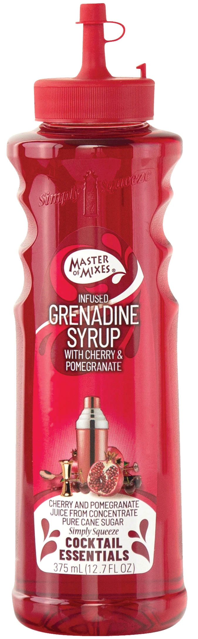 
Cocktail Essentials Grenadine Syrup - 375 ml Ready-To-Use Non-Alcoholic Cocktail Ingredient 