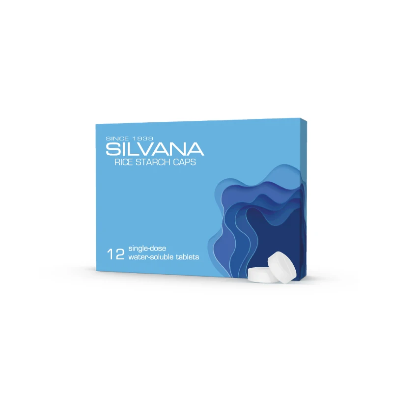 Made in Italy Rice Starch Caps Baby Skin Care Silvana Non Irritating and Soothing Classic