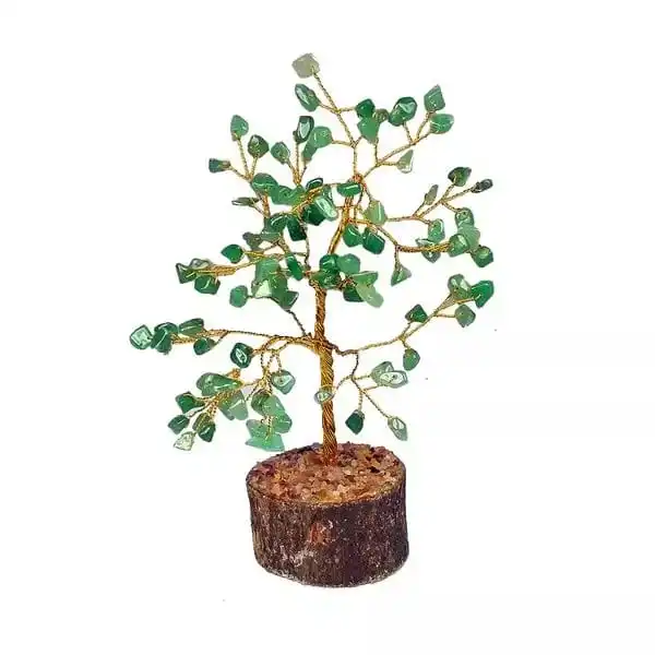HIGH QUALITY GREEN GEMSTONES TREE / NEW AGATE JADE TREES / 150 BEEDS AGATE TREE 7 INCHES