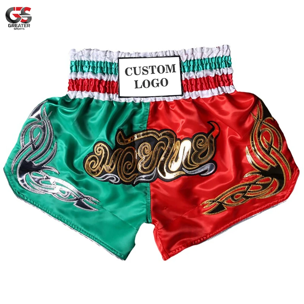 Wholesale Best Selling Custom Design Polyester Made High Waist OEM Services Professional Kickboxing Sparring Boxing Shorts