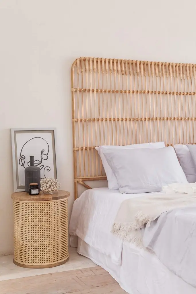 Vintage Rattan  Bedhead, Rattan Headboard new design