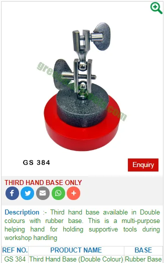 Third Hand Base JEWELRY MAKING TOOLS INDIA CASTING,SOLDERING & FINISHING EQUIPMENTS